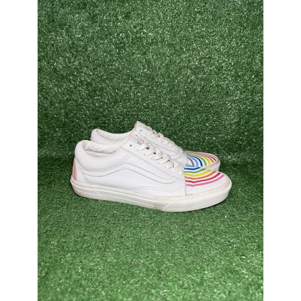 Vans Rainbow Flour Shop‎ Skate Shoes Casual Sneakers Men Size 8.5 Women Size 10
